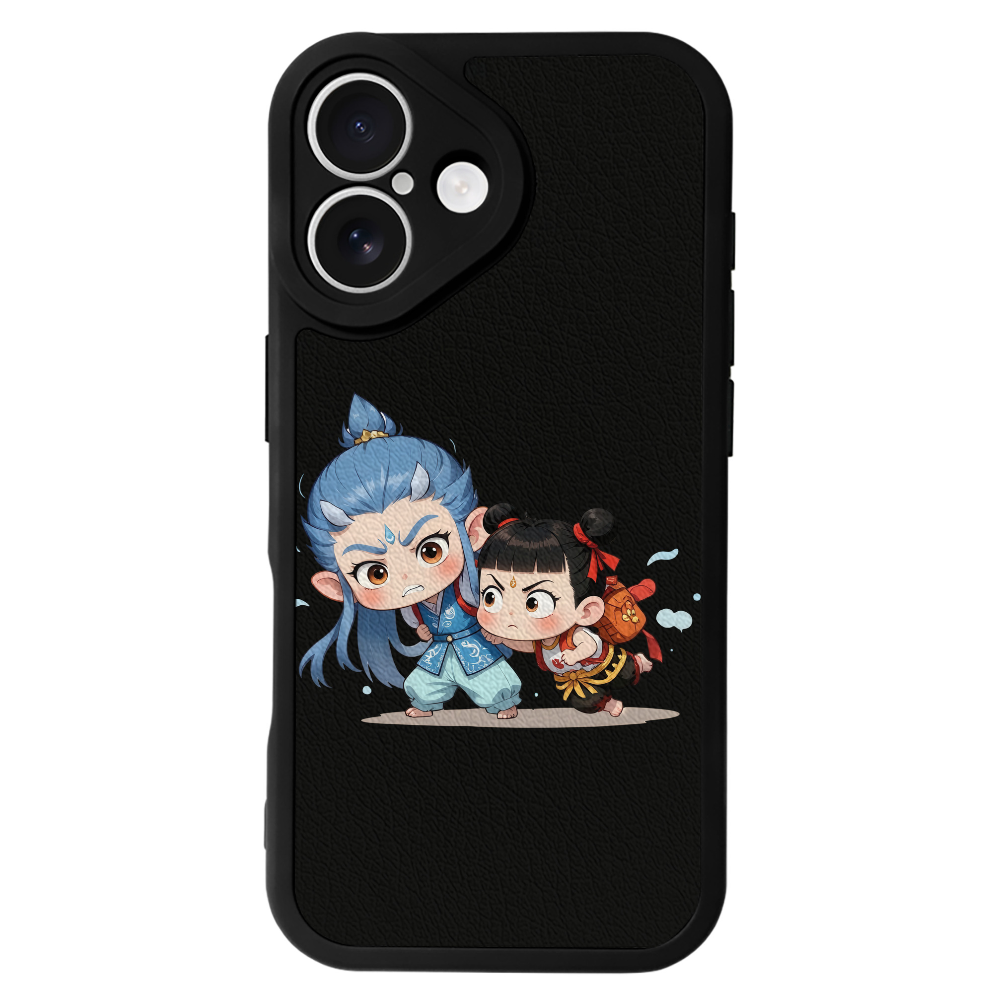 （画像用） Ne Zha 2 ナタ 魔童の大暴れ 【iPhone 16シリーズ対応】シリコンスマホケース（レザー調） 材質：シリコン